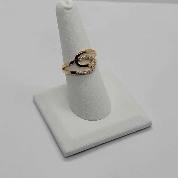 Brand New Brazilian 18k Gold Filled with Cubic Zirconia Stones Ring - Picture 2 of 5